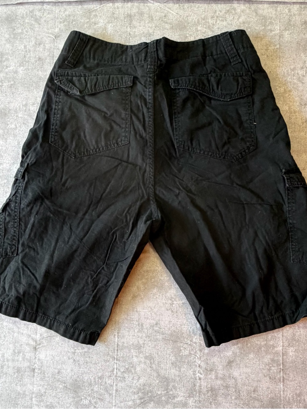 plugg black cargo mens shorts 34 - Picture 2 of 6